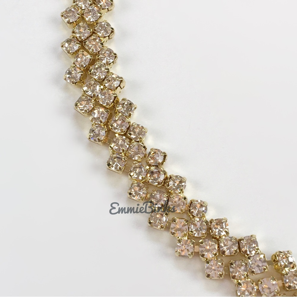 New Luxe Rhinestone Choker Necklace ~ Short Crystal Necklace - Picture 11 of 14